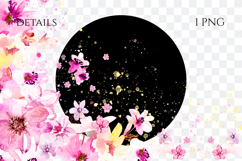 Watercolor Floral Border PNG Product Image 2
