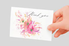 Watercolor Floral Arrangement PNG Product Image 3