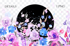 Watercolor Floral Border PNG Product Image 2