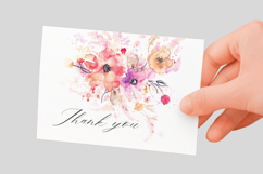 Watercolor Floral Arrangement PNG Product Image 3