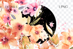 Watercolor Floral Corner PNG Product Image 2