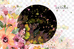 Watercolor Floral Corner PNG Product Image 2