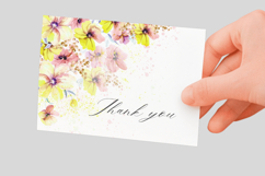 Watercolor Yellow Floral Corner PNG Product Image 3
