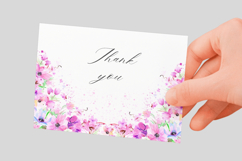 Watercolor Floral Border PNG Product Image 3