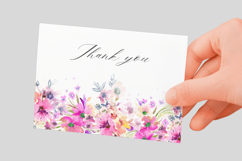 Watercolor Floral Border PNG Product Image 3