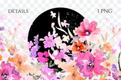 Watercolor Floral Border PNG Product Image 2