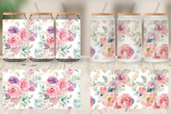 Glass Can Wraps Watercolor floral Product Image 3