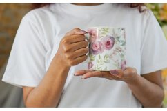 Watercolor floral Mug sublimation design Product Image 2