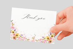 Watercolor Floral Border PNG Product Image 3