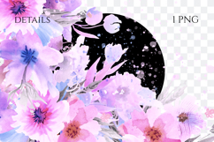 Watercolor Floral Corner PNG Product Image 3