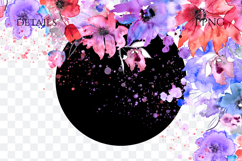 Watercolor Floral Border PNG Product Image 3