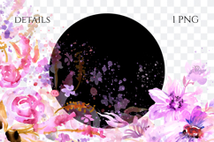 Watercolor Floral Border PNG Product Image 2