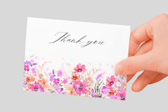 Watercolor Floral Border PNG Product Image 3