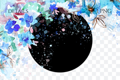 Watercolor Floral Border PNG Product Image 2