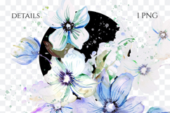 Watercolor Floral Arrangement PNG Product Image 2
