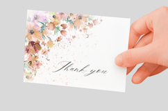 Watercolor Fall Autumn Floral Corner PNG Product Image 3