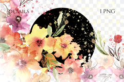Watercolor Floral Border PNG Product Image 2