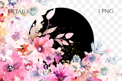 Watercolor Floral Corner PNG Product Image 2