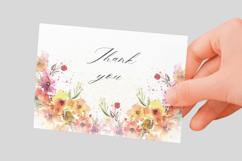Watercolor Floral Border PNG Product Image 3