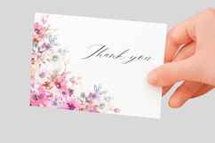 Watercolor Floral Corner PNG Product Image 3