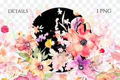 Watercolor Floral Border PNG Product Image 2