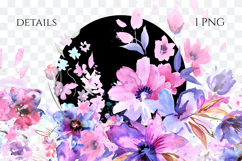 Watercolor Floral Border PNG Product Image 2