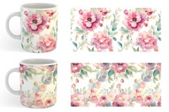 Watercolor floral Mug sublimation design Product Image 6