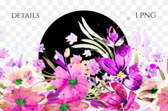 Watercolor Floral Border PNG Product Image 2