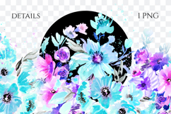 Watercolor Floral Border PNG Product Image 2