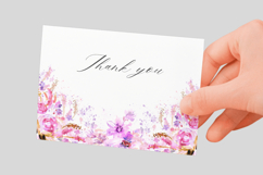 Watercolor Floral Border PNG Product Image 3