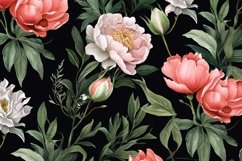 Watercolor floral border wreath with green leaves background Product Image 2