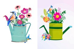 Watercolor Watering Can with Birds Clipart Bundle,Birds Clipart Bundle,watercolor clipart,floral clipart,watercolor floral,spring clipart,watercolor spring,bird nest,watercolor bird,spring birds,floral birds,floral nest,nest with flowers,watercolor nest,s