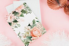 Watercolor Floral Border for wedding invitations Product Image 1