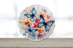 Watercolor Floral Butterflies Wind Spinner,Watercolor Flower Butterflies Wind Spinner,Wind Spinner Love, Wild Flower Butterfly Illustrations Wind Spinner, Watercolor Floral Butterflies Spinner, Wild Flower Butterfly Illustrations Spinner, Sublimation Wate