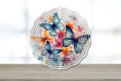Watercolor Floral Butterflies Wind Spinner,Watercolor Flower Butterflies Wind Spinner,Wind Spinner Love, Wild Flower Butterfly Illustrations Wind Spinner, Watercolor Floral Butterflies Spinner, Wild Flower Butterfly Illustrations Spinner, Sublimation Wate