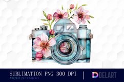 Floral Camera Design Clipart Product Image 1