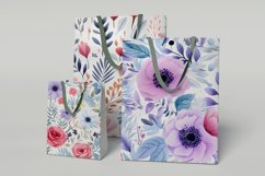 Floral watercolor patterns and digital papers PNG Product Image 2