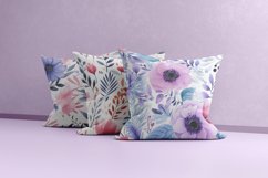 Floral watercolor patterns and digital papers PNG Product Image 4