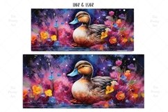 Watercolor Duck Mug Wrap Sublimation Designs, 3d Mug, Duck Png