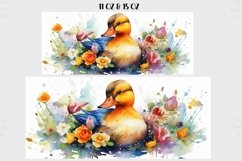 Watercolor Duck Mug Wrap Sublimation Designs, 3d Mug, Duck Png