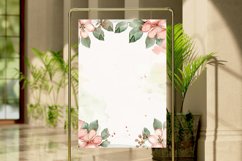 Watercolor Floral Frame Digital Paper Bundle Product Image 4