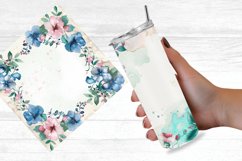 Watercolor Floral Frame Digital Paper Bundle Product Image 5