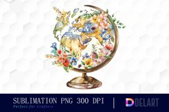 Floral Globe PNG Clipart Product Image 1