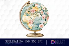 Floral Globe Design Clipart Product Image 1