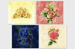 Watercolor Floral Grunge 20oz Skinny Tumbler sublimation Product Image 6