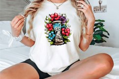 Watercolor Floral Hourglass Clipart Bundle Product Image 3