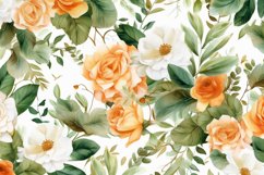 Watercolor Floral Border, Wedding card illustration Product Image 2