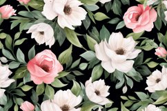 Watercolor Floral Border, Wedding card illustration Product Image 2