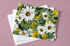 Watercolor Floral Border for wedding invitations Product Image 1