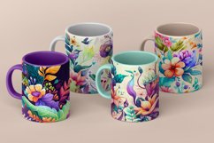 floral watercolor patterns and digital papers Product Image 2